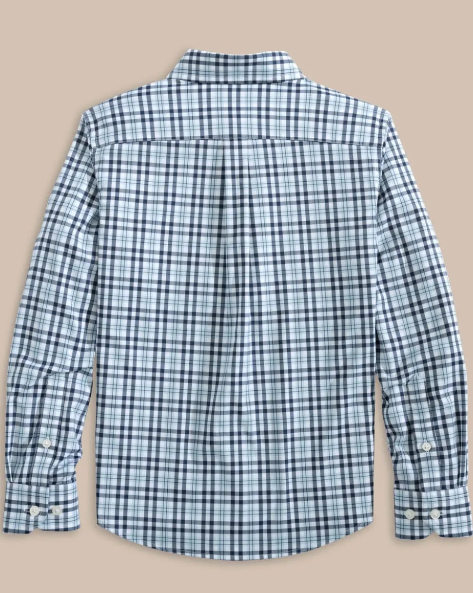 Boys Intercoastal Haywood Plaid Sport Shirt