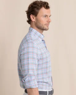 Emerald Shores Plaid Headland Long Sleeve Sport Shirt
