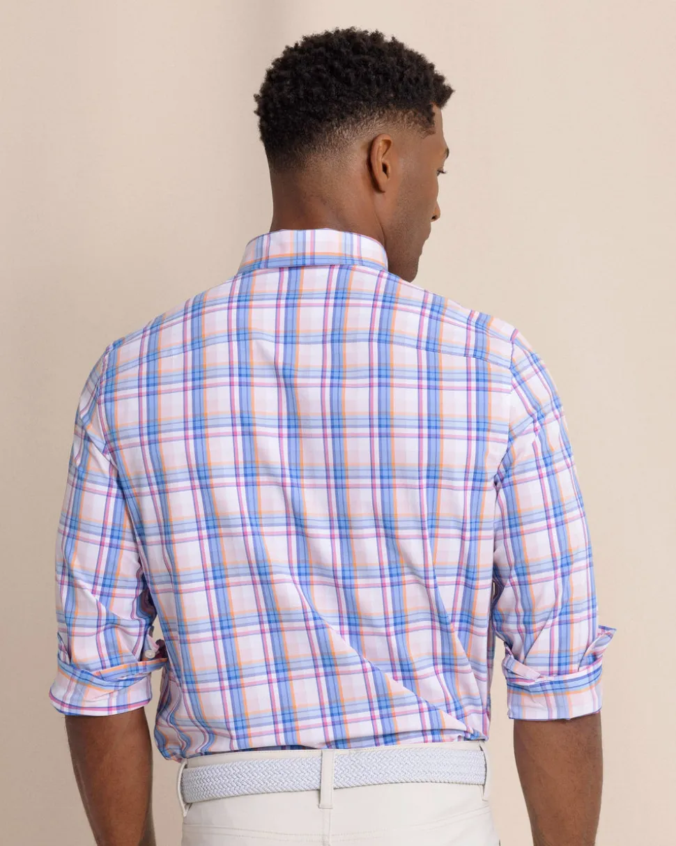 Gaspee Plaid Intercoastal Long Sleeve Sport Shirt