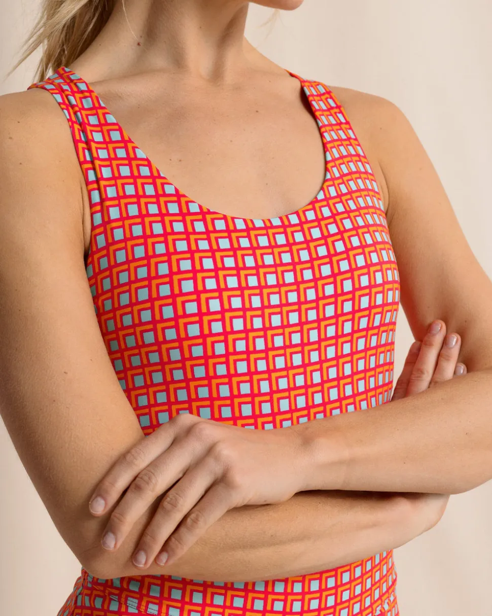 Natalie Printed Cross Back Tank